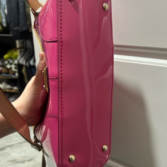 Dooney & Bourke Fuchsia Patent Leather Shoulder Bag - Picture 7 of 7